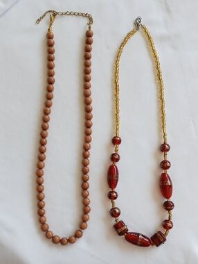 2 Beeded Necklaces